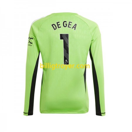 Billige Fotballdrakter Manchester United De Gea 1 Keeper Hjemmedraktsett 2023/24 Langermet